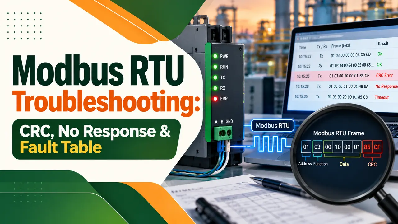Modbus RTU troubleshooting Modbus RTU troubleshooting