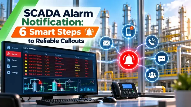 SCADA alarm notification