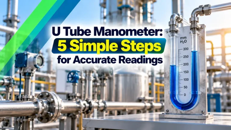 U tube manometer